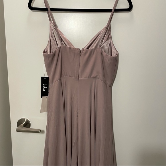 Lulus All About Love Dress taupe mauve - Picture 3 of 5